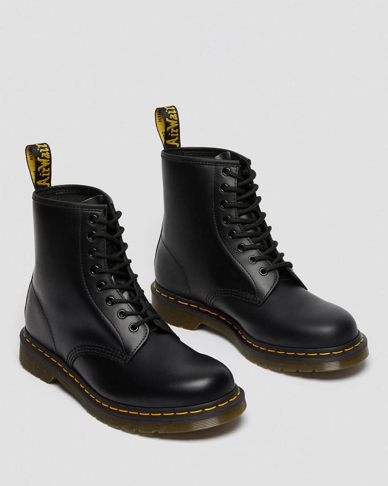 Dr Martens 1460 Smooth Leren Veterlaarzen Heren Zwart | NL 274NWY